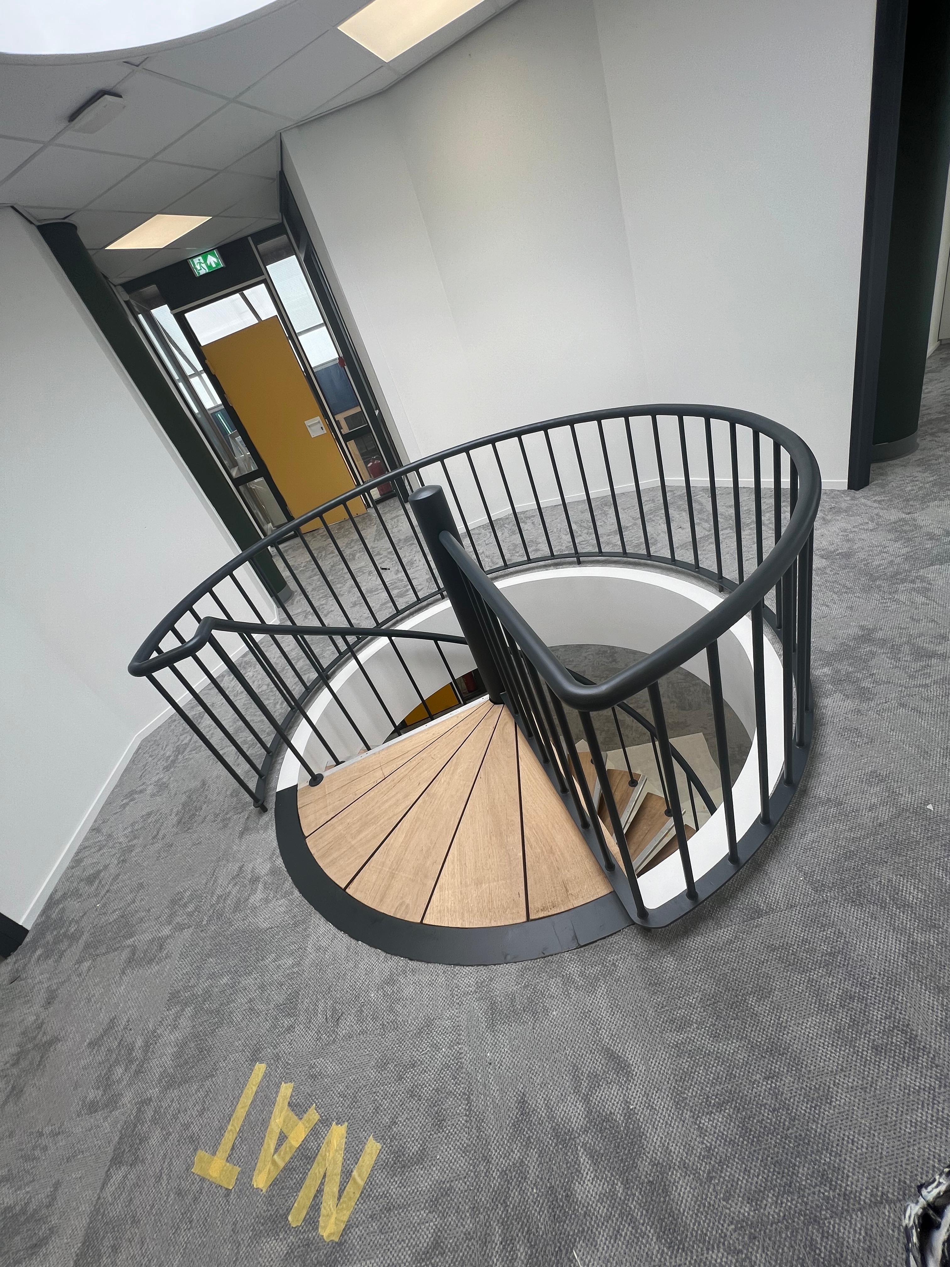 Freshly plastered walls in open-plan space, Amstelveen
