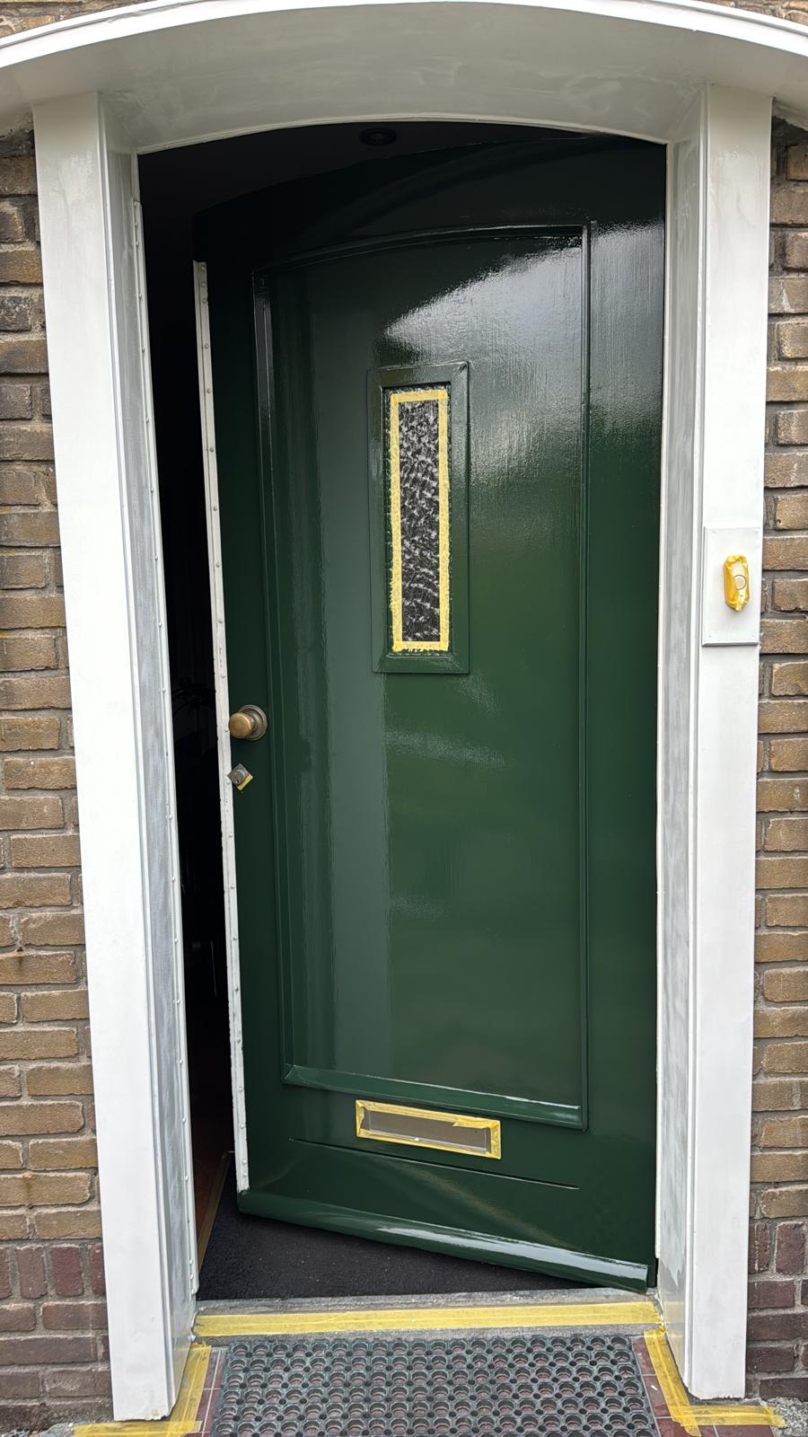 Exterior painting with scaffolding, Amstelveen